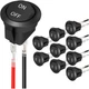 10 pack round rocker switch 12v on off 12 volt dc circle toggle switch 2 pin