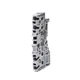 1pc Wago 4-wire feed-through terminal block; 2.5 mm&sup2; gray 2002-1401-unused-