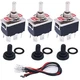 TWTADE 3 Pcs Momentary Heavy Duty Rocker Toggle Switch 6 Pin 3 Position 