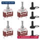 RVBOATPAT 12 Volt Momentary Toggle Switch (ON)-Off-(ON) 3 Way Waterproof Toggle