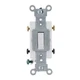 LEVITON CS220-2W TOGGLE SWITCH, DOUBLE POLE, AC QUIET, 20A, 120/277V, WHITE