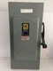 SQUARE D HU-363 100 AMP 240 VOLT 3 PHASE NON-FUSED INDOOR DISCONNECT..D-1793