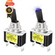 DaierTek 12V Blue LED Lighted Toggle Switch 30 Amp 12 Volt 2pcs