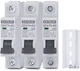 CHTAIXI 3 Pack 1 Pole Miniature Circuit Breaker, 20 Amp 120V/240V AC DIN Grey