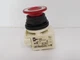 SQUARE D 9001-SKR9P3SR PUSHBUTTON PULL-PUSH RED MUSHROOM CAP ILLUM. 24-28V AC/DC