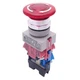 IDEC AVLW49902D-R-24V Illuminated Push/Twist E-Stop, &oslash;22mm, 2NC 1NO, 24V Lamp