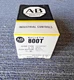 ALLEN BRADLEY 800T-B2A PUSHBUTTON BLACK 1NO/1NC EXTENDED HEAD SER T N4/13