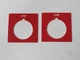 (NEW - Lot of 2) ALLEN BRADELY 800H-W371 STOP Red Legend Plate - Vinyl Type