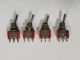 C & K 7101 TOGGLE SWITCH SPDT ROUND LEVER 5A 120V 2A 250 VAC ON-ON (LOT OF 4)