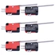 	/6Pcs Micro Limit Switch Long Straight Hinge Lever Arm SPDT Snap Action Switch	