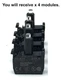 Sprecher + Schuh D7-N3Y Integrated LED Power Module Yellow 24V AC/DC x4