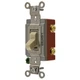HUBBELL HBL1221IL IllumWllSwtch,Ivory,20A;Bk;Side,SnglPole 5Z733