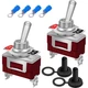 weideer 2Pcs Toggle Switch 12V 30A ON/Off 2 pin 2 Position SPST Waterproof Sw...