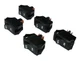 5 Alco PRASA1-16F-BB0HW Rocker Switch SPST Black ON-OFF 16A TE Connectivity NEW
