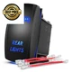 Nilight NI-RS05 LED Light Bar Rocker Switch 5Pin Laser REAR LIGHTS, Blue 
