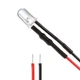 uxcell 4Pcs 5mm Pre Wired LED, Blue DC9-12V Clear Lens, Light Emitting 