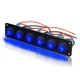 KEING 6 Gang 12V 20 Amp Toggle Rocker Switch Panel LED Breaker Waterproof Wid...