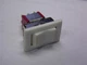 3 C&K 7207J16ZBE11 On-Off-Mom DPDT Snap-In White Rocker Switches W/Frame 