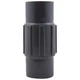 Calbond PV1500CP00 Rigid Coupling: 1-1/2" Trade Size, Steel, PVC Coated, Black