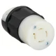 Leviton 2423 Locking Connector, L15-20R, 20 A, 250V Ac, Three Phase, 3 Pole,