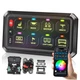 RGB 8 Gang Switch Panel,12-24V Bluetooth APP 230FT 433MHZ Long Gray 8 Gang