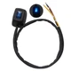 TWTADE Paste Type Switch Car Push Button with LED Light ON/Off black 
