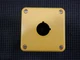 Idec FB1W-111Y Push Button Enclosure 1 Hole 22MM Yellow - Lot of 2 / New In Box