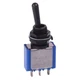 5632AG APEM Black On-(on) Momentary 6.35mm Miniature Toggle Switch SPDT 4A 30VDC