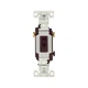 Eaton toggle switch, 15A, Wall, 120V, Back and side, push wire, Non-grounding,