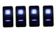 Amarine Made 4pcs of 12v 20A Rocker Switch Waterproof On-Off-On 2 Position Switc