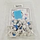 x10 GRI PBF-100T-W 3/4" Push Button/Plunger, Closed Loop, Terminal Block, White