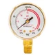 Forney 87730 Brass Low Pressure Gauge 2 Dia. in. for Acetylene Regulators