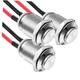 Gebildet 3 Pcs 12mm Prewired High Head Waterproof Push Button SS-Latching