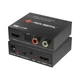 J-Tech Digital HDMI Audio Extractor 4K 60Hz HDMI to Optical SPDIF + RCA, Supp...