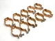 nVent Caddy CD5B37 Steel w/ Copper Finish Bolt Close Pipe Clamp 2" LOT OF 10