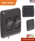 Versatile 16A Black On-Off Switch with Bezel - 12V SPST Remote Power Control
