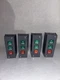 MMTC PBS-3R Metal Three Button Interior Wall Surface Mount Control (Lot Of 4)