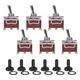 6 Pack Toggle Switch, 3 Pin 12V DC 30A/250V AC 15A, Heavy Duty SPDT on off on Sw