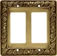 Franklin Brass Paisley Series Double Decorator 1 Pack, Tumbled Antique 
