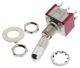 1pc C&K 7201K2ZQE Toggle Switch, On-None-On, Dpdt, Non Illuminated, 7000 Se