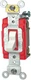 Leviton 20-Amp, 120/277-Volt, Toggle Single-Pole AC Quiet Switch, Extra White