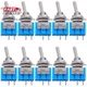 Taiss 10PCS SPST Mini Toggle Switch 2 Pin 2 Position On/Off Miniature Toggle Swi