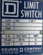 Square D 9007-B61F Limit Switch