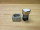 Siemens 3SB3500-0AA61 Furnas White Push Button W/Holder
