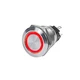 Blue Sea 4163 SS Push Button Switch - Off-(On) - Red - 10A