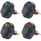 Twidec/4Pcs LED Lighted Rocker Switch Toggle 12V 30A SPST 3 Pin Multicolor