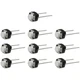 SQXBK Tactile Push Button Switch 10PCS 2 Pin 6x6x5mm DIP Round Micro White 