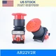 5PCS NEW AR22V2R-02R AR22V2R02R FUJI Scram Button Switch Fast Shipping