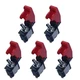 ESUPPORT 12V 20A Rocker Toggle Switch SPST ON/OFF Car Truck Boat 2Pin Red Cover