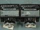 Lot of TWO (2)  ASHCROFT #B420V  'SNAP ACTION SWITCH' 15A, 125/250 VAC